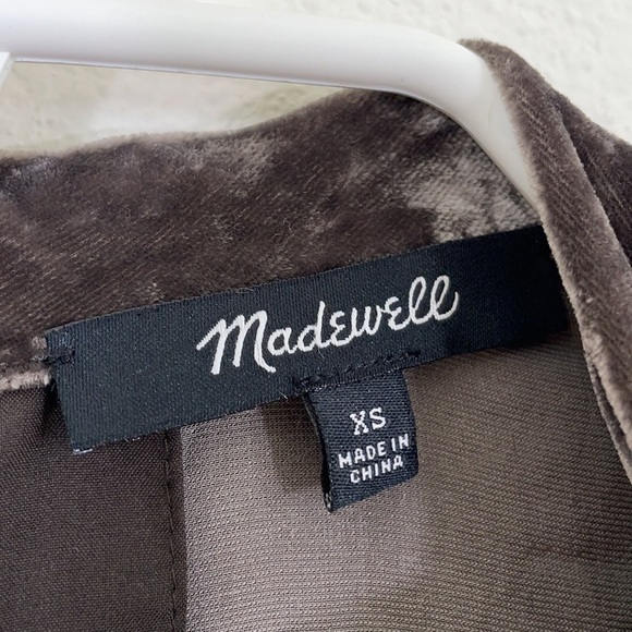 Madewell Velvet Silk Blend Choker Top - Picture 10 of 12